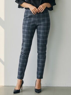 Calvin Klein Plaid Pull On Dress Pants